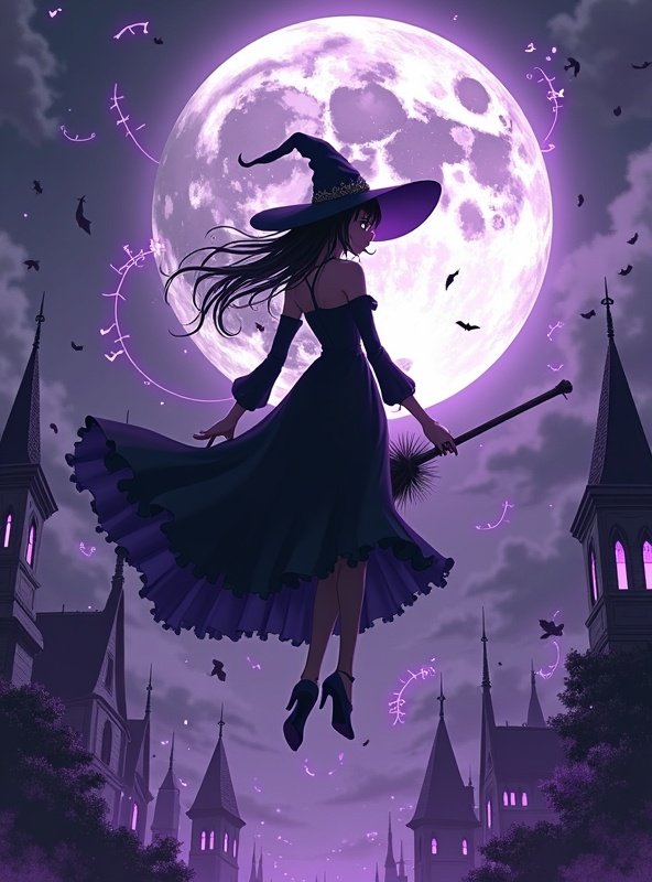 哔咔动漫热播榜第6名番剧《魔女之夜》封面 - 魔法 / 奇幻