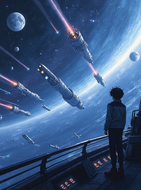 哔咔动漫热播榜第13名番剧《星河舰队·启航》封面 - 科幻 / 太空