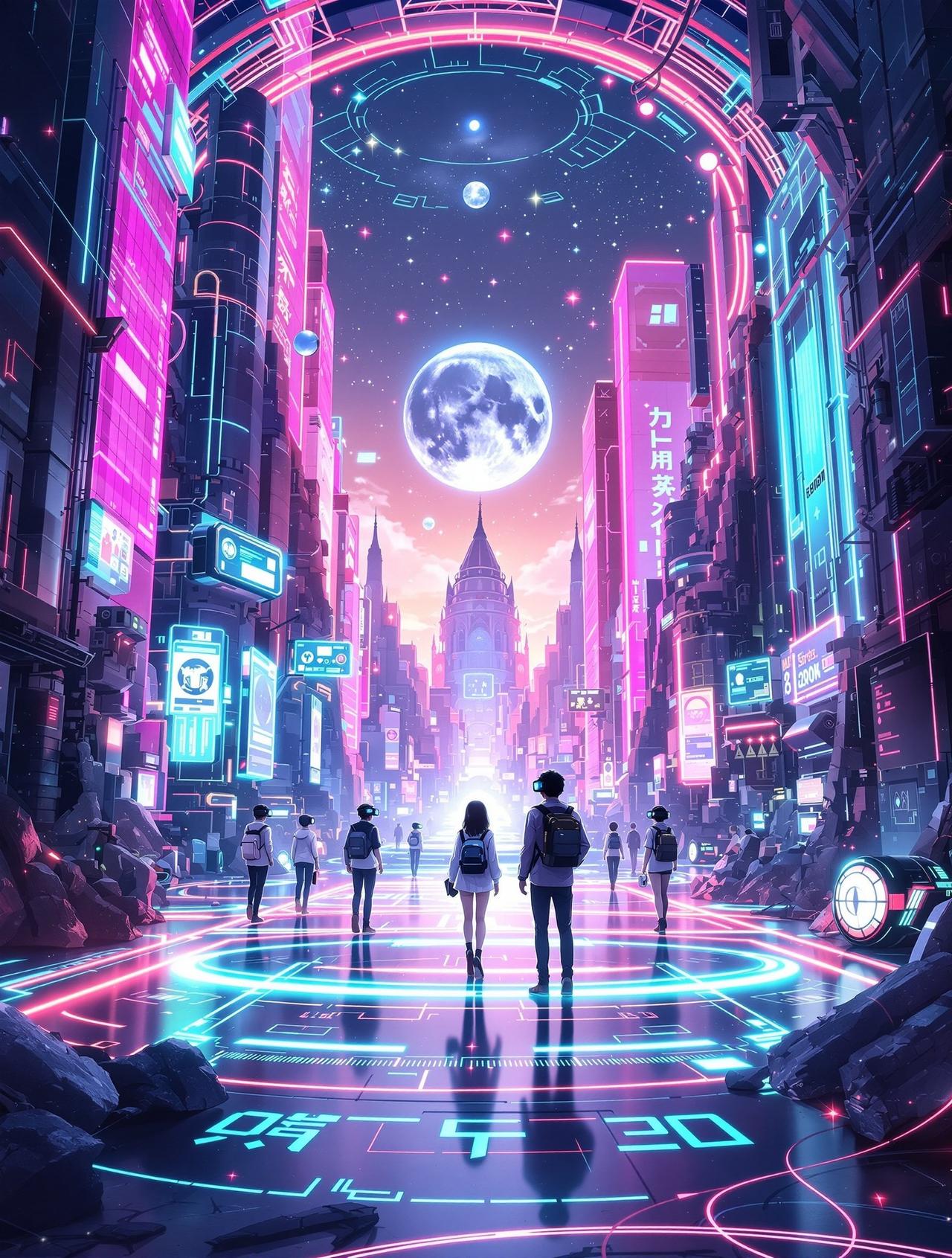 哔咔动漫热播番剧《虚拟幻界Online》封面 - 科幻 / 游戏,评分9.1
